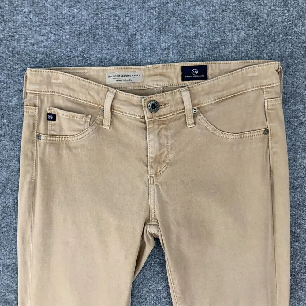AG Adriano Goldschmied The Zip Up Legging Ankle Pants 25 Skinny Low Rise *READ - Picture 4 of 16